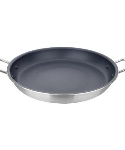 Vogue Aluminium Non-stick Teflon Platinum Plus Paella Pan 35cm (HT990)