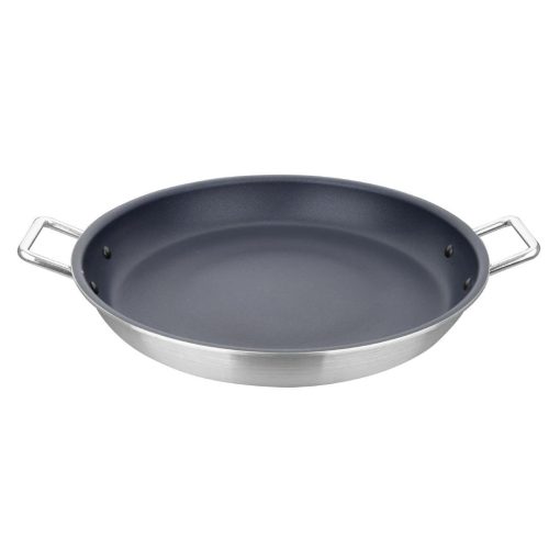 Vogue Aluminium Non-stick Teflon Platinum Plus Paella Pan 35cm (HT990)