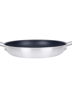 Vogue Aluminium Non-stick Teflon Platinum Plus Paella Pan 35cm (HT990)