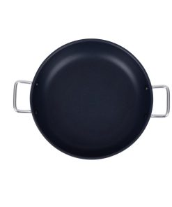 Vogue Aluminium Non-stick Teflon Platinum Plus Paella Pan 35cm (HT990)