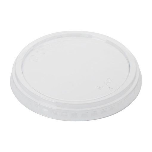 Fiesta Recyclable rPET Flat Lids for Deli Cups 8-12-16oz 300 Pack (HU069)