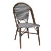 Bolero Parisian Style PE Rattan Chair Black Dot Mix 2 Pack (HW598)