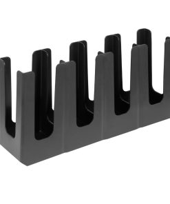 Nisbets Essentials 4-Slot Cup Holder Polypropylene Black (HW968)