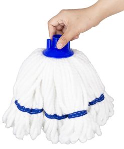 Jantex Microfibre Mop Head Blue Stripe 150g (HX250)