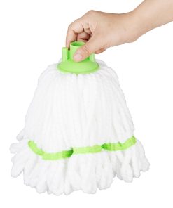 Jantex Microfibre Mop Head Green Stripe 150g (HX251)