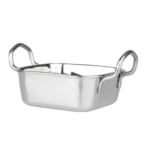 Olympia Table Presentation Square Dish Stainless Steel 115x115mm (HY123)