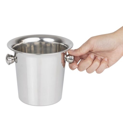 Olympia Mini Fluted Ice Bucket Stainless Steel (HY516)