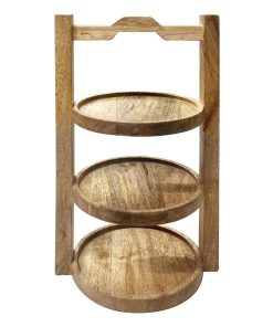 Olympia 3-Tier Stand Mango Wood for 150mm Plates (HY750)