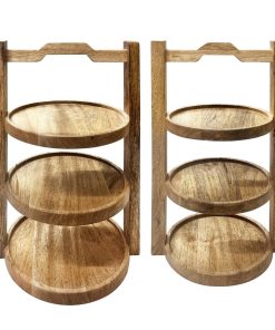 Olympia 3-Tier Stand Mango Wood for 150mm Plates (HY750)