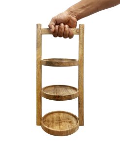 Olympia 3-Tier Stand Mango Wood for 150mm Plates (HY750)