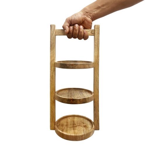 Olympia 3-Tier Stand Mango Wood for 150mm Plates (HY750)