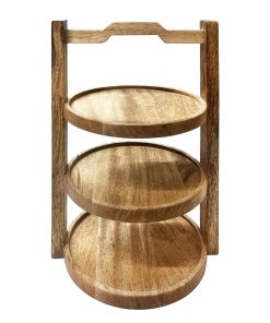 Olympia 3-Tier Stand Mango Wood for 200mm Plates (HY751)