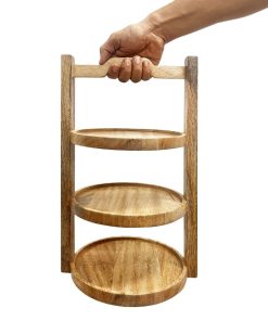 Olympia 3-Tier Stand Mango Wood for 200mm Plates (HY751)