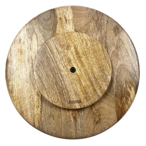 Olympia Revolving Cake Stand Mango Wood 330mm (HY756)