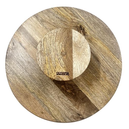 Olympia Cake Stand Mango Wood 330x120mm (HY757)