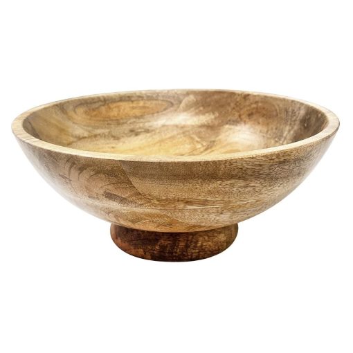 Olympia Footed Bowl Mango Wood 280mm (HY758)