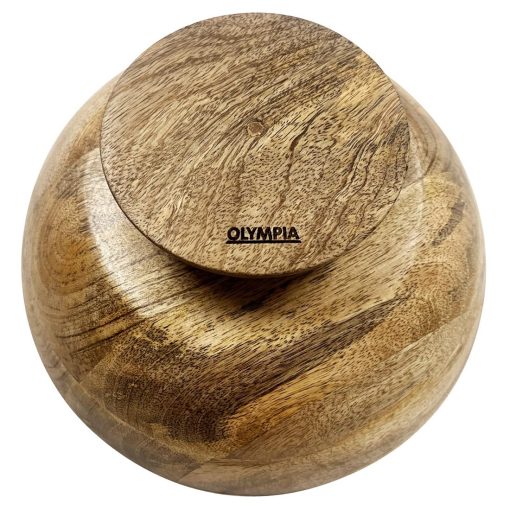 Olympia Footed Bowl Mango Wood 280mm (HY758)