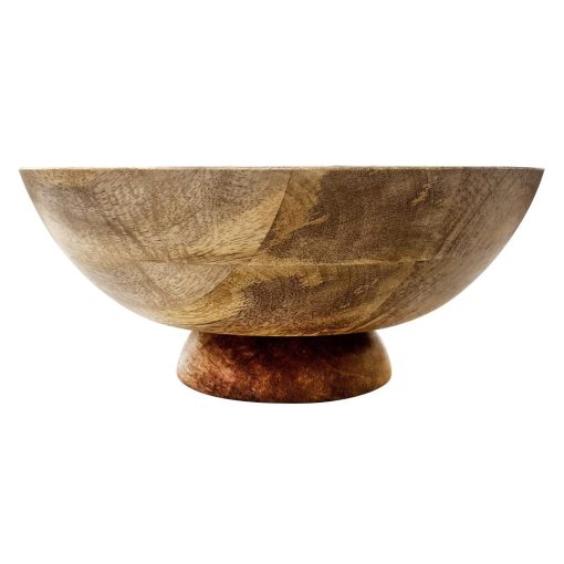 Olympia Footed Bowl Mango Wood 280mm (HY758)