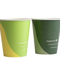 Vegware Paper Cold Cups 89-Series 10oz-200ml Pack of 1000 (HZ939)