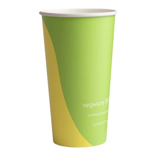 Vegware Paper Cold Cups 89-Series 20oz-500ml Pack of 1000 (HZ942)