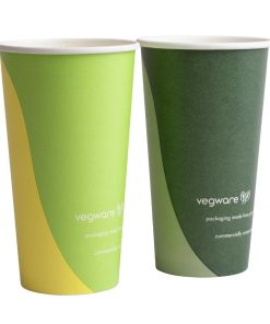 Vegware Paper Cold Cups 89-Series 20oz-500ml Pack of 1000 (HZ942)