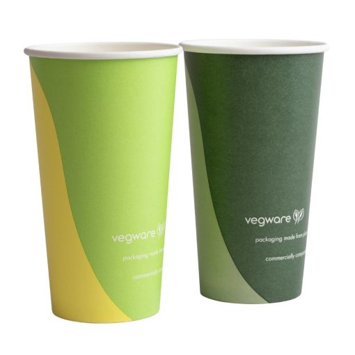 Vegware Paper Cold Cups 89-Series 20oz-500ml Pack of 1000 (HZ942)