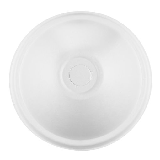 Vegware Nourish Moulded Fibre Cold Cup Dome Lids with Hole 89-Series Pack of 1000 (HZ943)