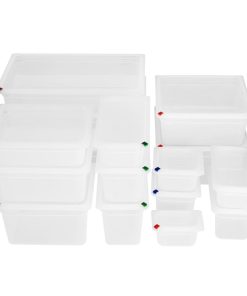 Hygiplas Click Polypropylene 1-1 Gastronorm Tray 100mm Pack 2 (FZ086)