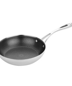 Vogue Tri-Shield Stainless Steel Saucepan with Clad Coating 20cm (GP187)