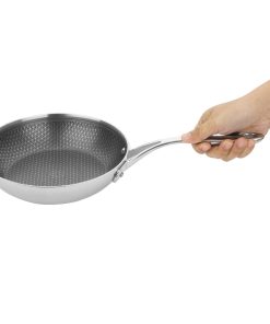 Vogue Tri-Shield Stainless Steel Saucepan with Clad Coating 20cm (GP187)