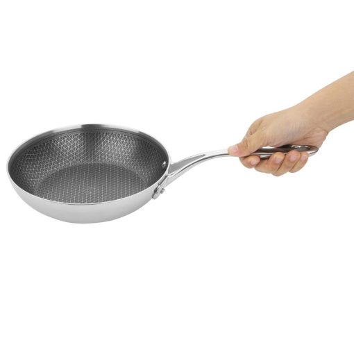 Vogue Tri-Shield Stainless Steel Saucepan with Clad Coating 20cm (GP187)