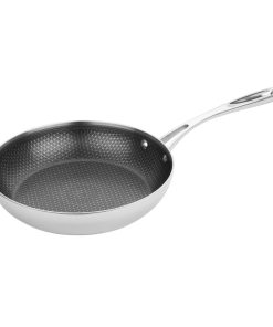 Vogue Tri-Shield Stainless Steel Saucepan with Clad Coating 24cm (GP188)