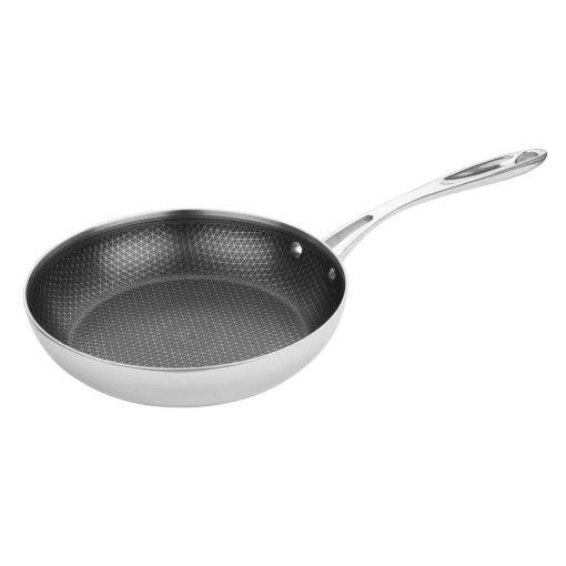 Vogue Tri-Shield Stainless Steel Saucepan with Clad Coating 24cm (GP188)