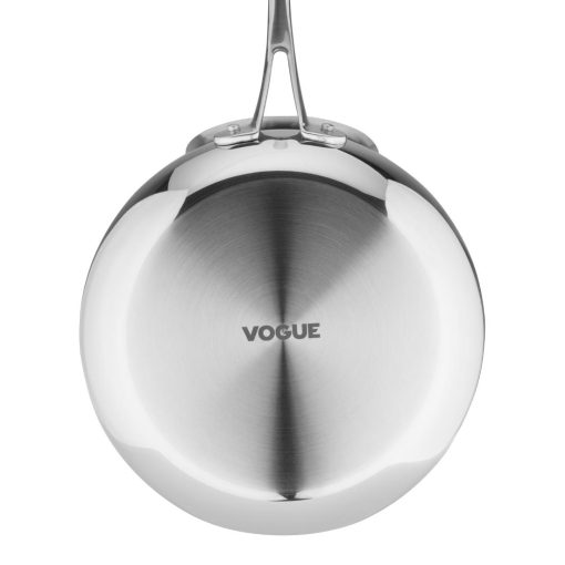 Vogue Tri-Shield Stainless Steel Saucepan with Clad Coating 24cm (GP188)