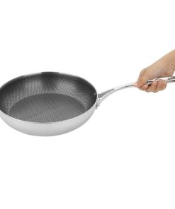 Vogue Tri-Shield Stainless Steel Saucepan with Clad Coating 28cm (GP189)