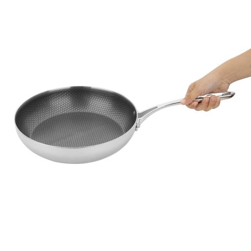 Vogue Tri-Shield Stainless Steel Saucepan with Clad Coating 28cm (GP189)