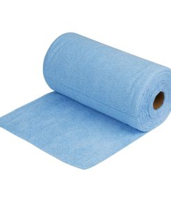 Nisbets Essentials Blue Micro Fibre Cloth 300x300mm - Roll of 50 tear-off sheets (HA817)