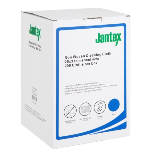 Jantex Green Compostable Cleaning Cloth Blue 200 pack (HT495)