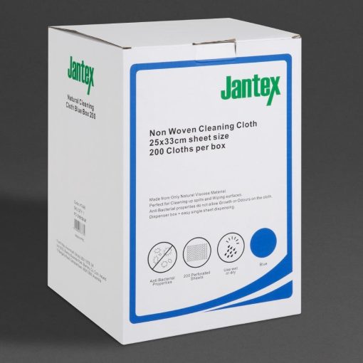 Jantex Green Compostable Cleaning Cloth Blue 200 pack (HT495)