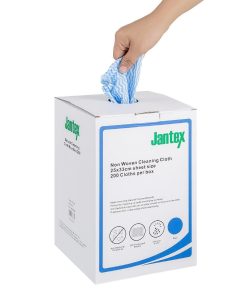 Jantex Green Compostable Cleaning Cloth Blue 200 pack (HT495)