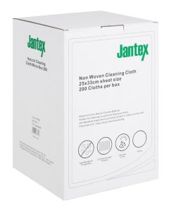 Jantex Green Compostable Cleaning Cloth White 200 pack (HT496)