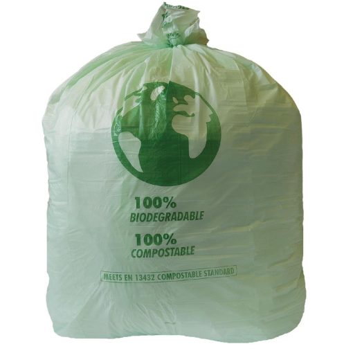 Jantex Large Compostable Bin Liners 90Ltr 20 Pack (HW685)