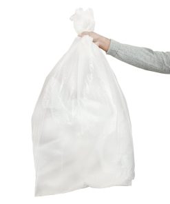 Jantex Heavy Duty Recycled Bin Bags 120Ltr Clear 100 Pack (HW686)