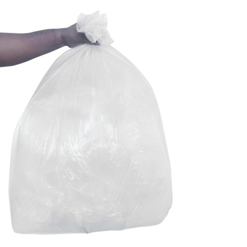 Jantex Light Duty Recycled Bin Bags 80ltr Clear Pack of 200 (HW690)