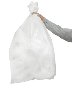 Jantex Medium Duty Recycled Bin Bags 90Ltr Clear Pack of 200 (HW692)