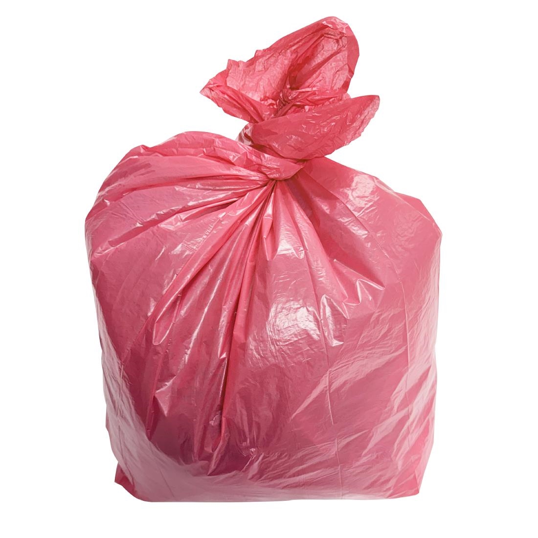 Jantex Large Medium Duty Red Bin Bags 80Ltr Pack of 200 (HW698)