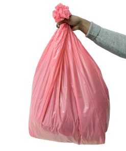 Jantex Large Medium Duty Red Bin Bags 80Ltr Pack of 200 (HW698)