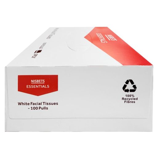Nisbets Essentials White Facial Tissues - 100 Sheets 36 Pack (HY596)