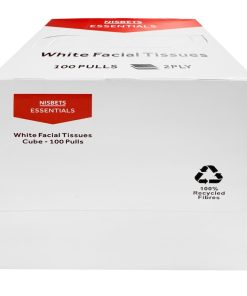 Nisbets Essentials Facial Tissues Cube - 100 sheets 36 Pack (HY597)