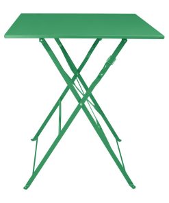 Bolero Perth Forest Green Pavement Style Square Table 600mm (HZ366)